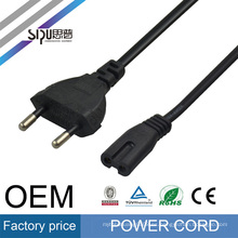 SIPU high speed PC wholesale AC power cable electric wire computer cable 2pin EU power cord